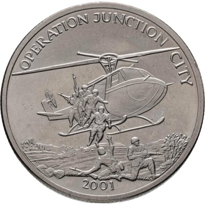 купить Либерия 5 долларов (dollars) 2001 Операция "Джанкшн Сити"