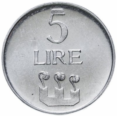 купить Сан-Марино 5 лир 1972