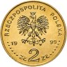 Купить Польша 2 злотых (zlote) 1999  "150 лет со дня смерти поэта Юлиуша Словацкого"