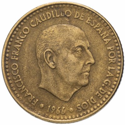 купить Испания 1 песета (peseta) 1966