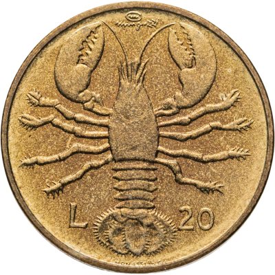 купить Сан-Марино 20 лир (lire) 1974