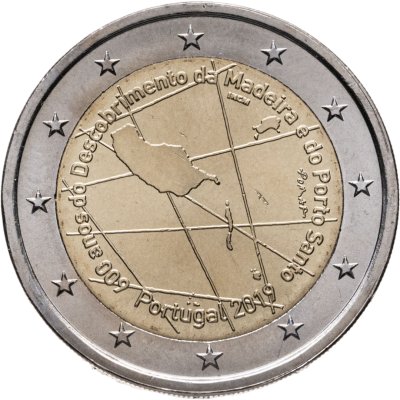 купить Португалия 2 евро (euro) 2019 600 лет открытию острова Мадейра