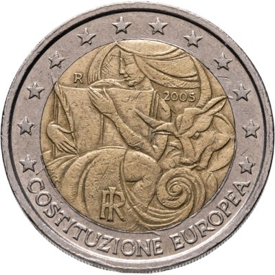 купить Италия 2 евро (euro) 2005 "Годовщина принятия конституции Европейского Союза"