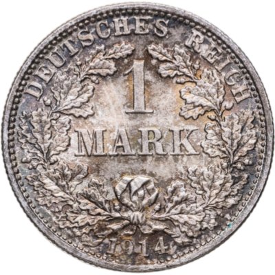 купить Германия 1 марка 1914 знак монетного двора: "F" - Штутгарт