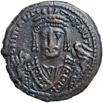 купить Византийская империя. Маврикий [582-602] Фоллис. бронза. 601-602 Антиох