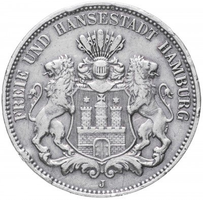купить Германия, Гамбург 3 марки 1911