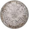 Купить Австрия 20 крейцеров (kreuzer) 1869