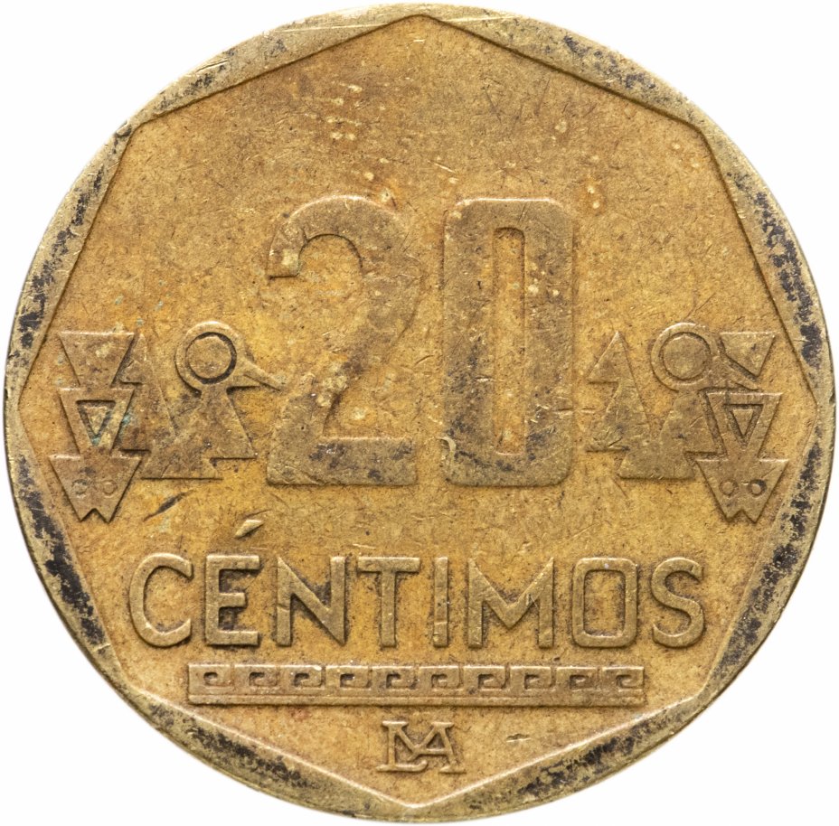 купить Перу 20 сентимо (centimos) 2003 редкий год