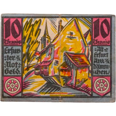 купить Германия, нотгельды, Эрфурт 10 пфеннигов 1920