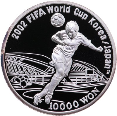 купить Южная Корея 10000 вон 2001 "Чемпионат мира по футболу 2002"