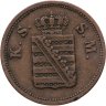 Купить Германия, Саксония 2 пфеннига 1861