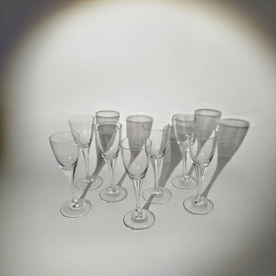 Купить Набор из семи рюмок, стекло, Европа, 1980-2000 гг.