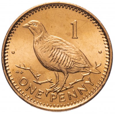 купить Гибралтар 1 пенни (penny) 1988