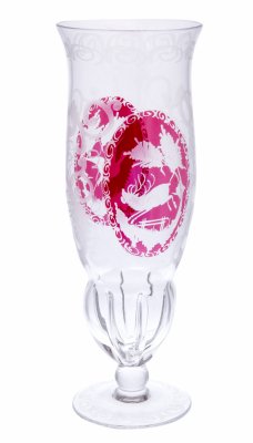 Купить Ваза "Охота", стекло, резьба, мануфактура "Egermann", Чехия, 1970-1990 гг.