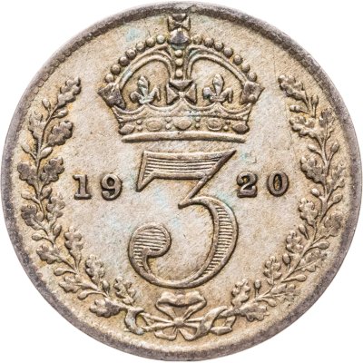 купить Великобритания 3 пенса (pence) 1920