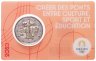 Купить Франция 2 евро 2023 XXXIII летние Олимпийские игры, Париж 2024 в блистере красного цвета