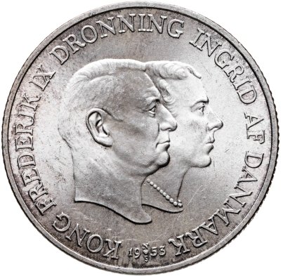 купить Дания 2 кроны (kroner) 1953 "Кампания по борьбе с туберкулезом в Гренландии"