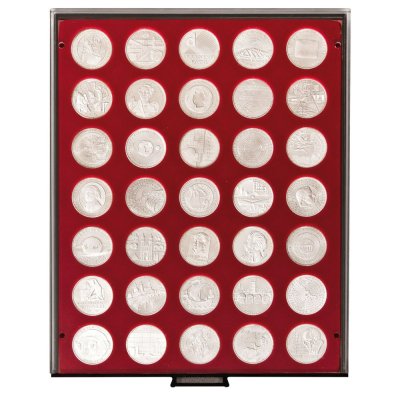 купить Бокс на 35 монет диаметром до 32.5 мм (Lindner, Германия)