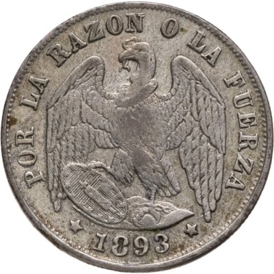 купить Чили 1/2 десимо (decimo) 1893