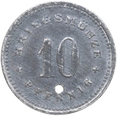купить Германия, Абенсберг 10 пфеннигов 1917