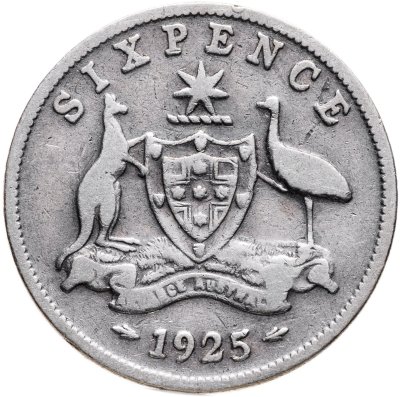 купить Австралия 6 пенсов (pence) 1925