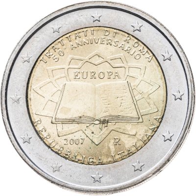купить Италия 2 евро 2007 "50 лет Римскому договору"