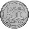 Купить Бразилия 5000 крузейро (cruzeiros) 1992   "200 лет со дня смерти Тирадентиса"