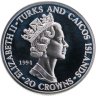 Купить Тёркс и Кайкос 20 крон (crowns) 1994 "50-летие высадки в Нормандии. Генерал Монтгомери"