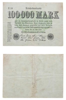 купить Германия 100000 марок 1923