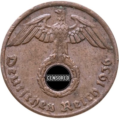 купить Германия, Третий рейх 1 рейхспфенниг (reichspfennig) 1936