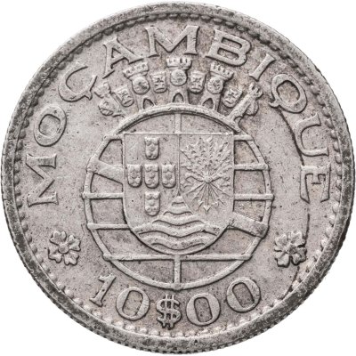 купить Мозамбик 10 эскудо (escudos) 1966