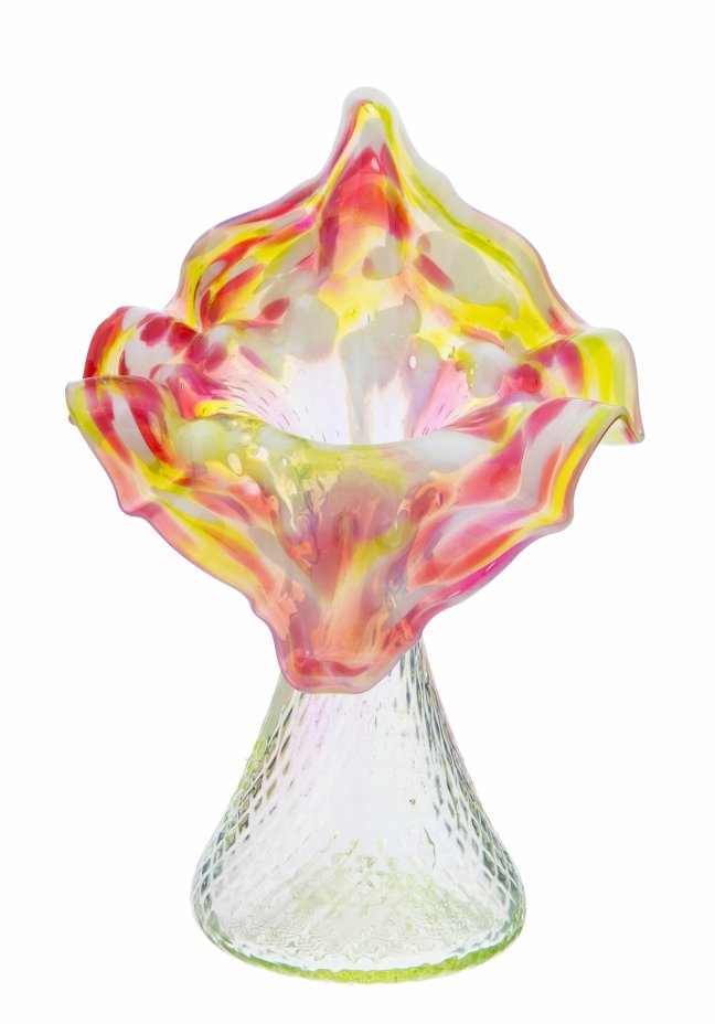 купить Вазочка в форме цветка, многоцветное стекло, Западная Европа, 1970-1990 гг.