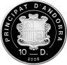 Купить Андорра 10 денье 2005 "Избрание папы Бенедикта XVI" в футляре