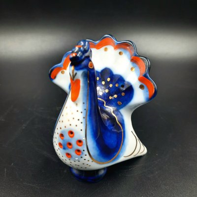 купить Солонка "Индюк", скульптор М.Н. Мох, фарфор, роспись, золочение, Ленинградский фарфоровый завод (ЛФЗ), СССР, 1960-1970 гг.