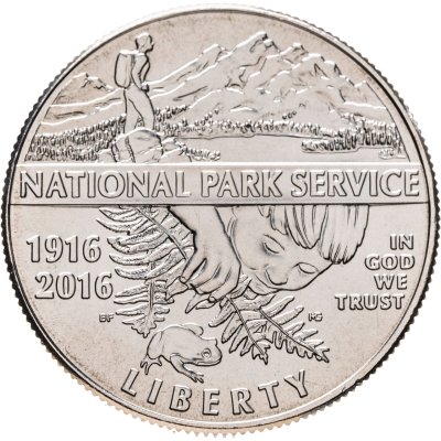 купить США 50 центов (1/2 доллара, half dollar) 2016 D 100 лет Службе национальных парков США
