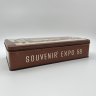 Купить Коробка металлическая "Souvenir Expo 58", металл, деколь, крашение, Бельгия, 1958 г.