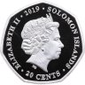 Купить Соломоновы Острова 20 центов 2019 "50 лет Конкорду - Кабина /вид сверху"