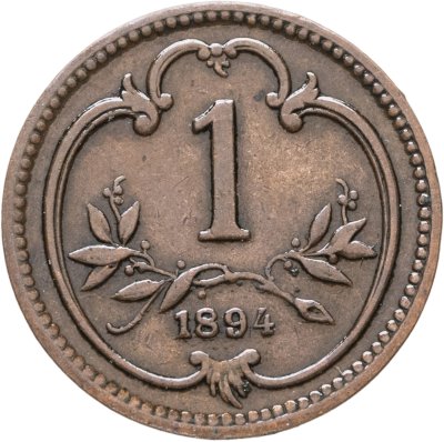 купить Австрия 1 геллер (heller) 1894
