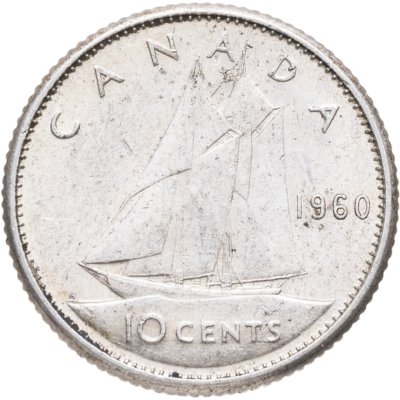 купить Канада 10 центов (cents) 1960