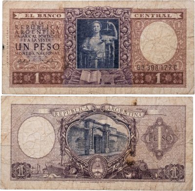купить Аргентина 1 песо 1947