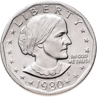 купить США 1 dollar (доллар) 1980 "Сьюзен Энтони" знак монетного двора "P" - Филадельфия