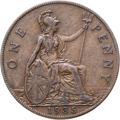 купить Великобритания 1 пенни (penny) 1935