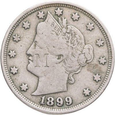 купить США 5 центов (cents) 1899 Liberty Nickel