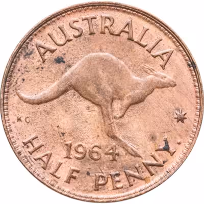 купить Австралия 1/2 пенни (penny) 1964