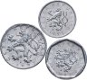 Купить Чехия набор из 3 монет 10,20 и 50 геллеров 1993-2008