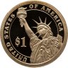 Купить США 1 доллар (dollar) 2009 S Proof "Закари Тейлор (12-й президент США)" знак монетного двора "S" - Сан-Франциско