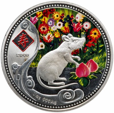 купить Остров Ниуэ 1 доллар 2008 "Год крысы"