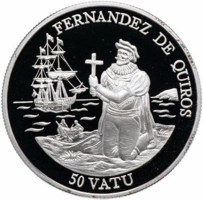 купить Вануату 50 вату 1992 "Педро Фернандес де Кирос"