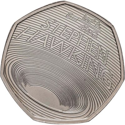 купить Великобритания 50 пенсов (pence) 2019 "Стивен Хокинг"