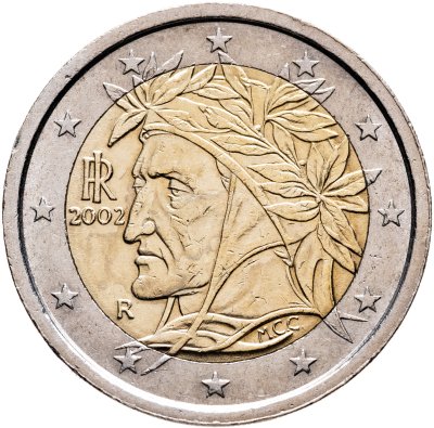 купить Италия 2 евро 2002